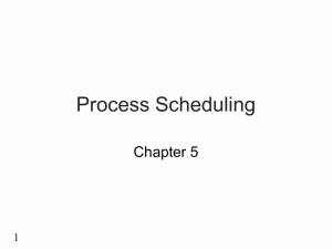 Process Scheduling