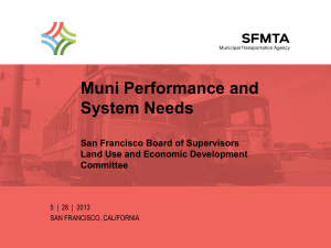 SFMTA PowerPoint template with Muni image
