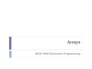 Arrays