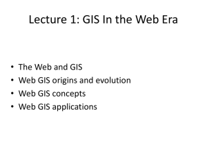 Characteristics of Web GIS