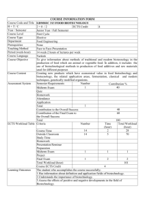 COURSE INFORMATION FORM Course Code and Title GDMSEC