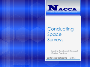 Conducting Space Surveys