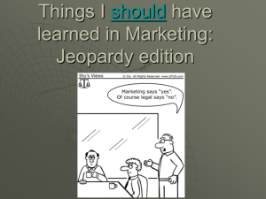 Things I should have learned in marketing