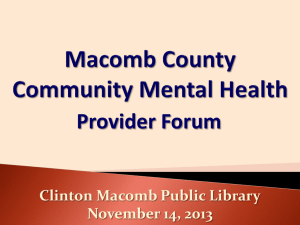 Macomb County Community Mental Health