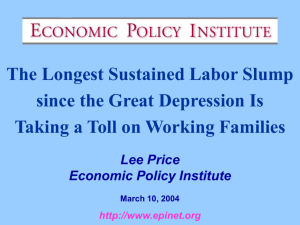 The Longest Sustained Labor Slump since the Great Depression
