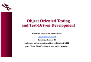 Test-driven and Object