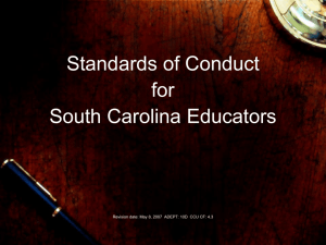 Standards and Conduct