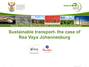 2.Sustainable transport Rea vaya Johannesburg