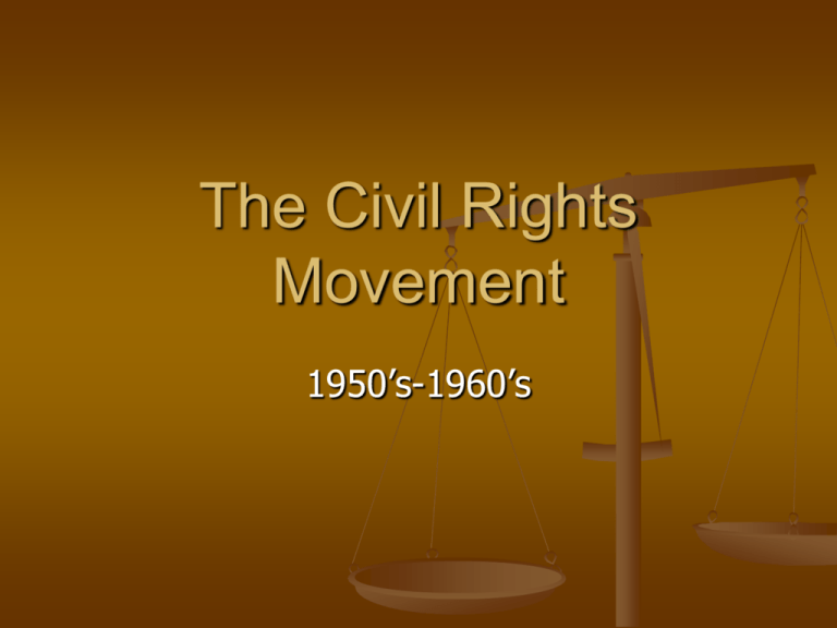 Civil Rights Movement Historical Background