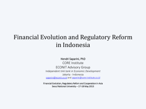 financial evolution, regulatory reform cooperation in asia