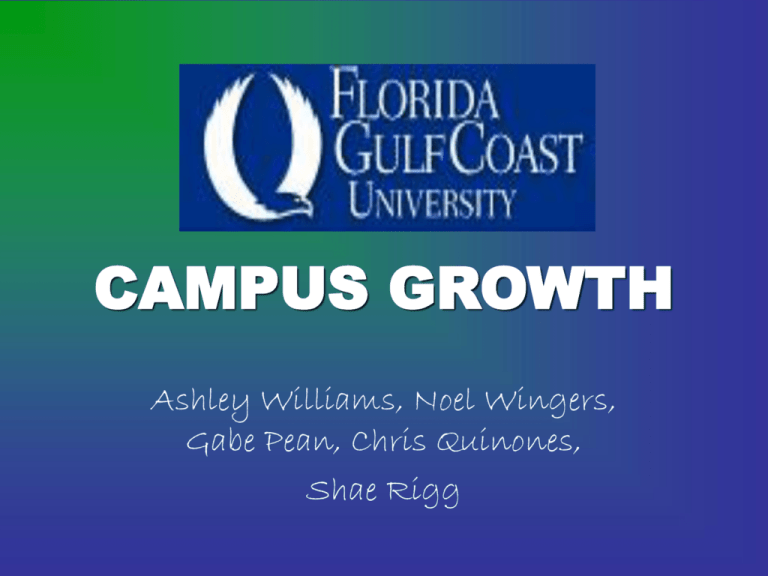 campus growth Florida Gulf Coast University