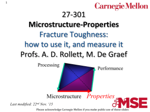 L14 Fracture Toughness - Carnegie Mellon University