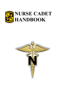 nurse cadet handbook - University of Memphis