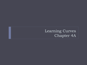 Learning Curves Chapter 4A