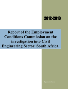 Report of the Employment Conditions Commission on the