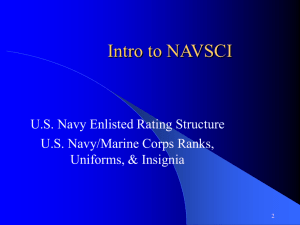 Enlisted Rating Structure and Classification