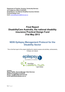 NDIS Epilepsy Management Protocol for the Disability Sector