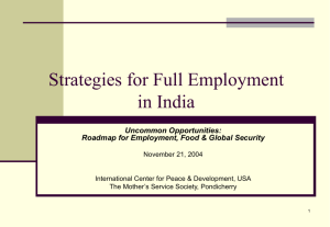 Full employment in India