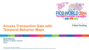Access Transaction Data with Temporal Behavior Maps