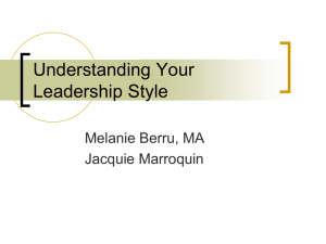 Understanding Your Leadership Style