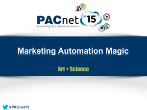 Marketing Automation Magic = Art + Science