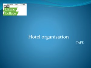 Hotel organisation