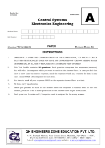 Control Systems Electronics Engineering