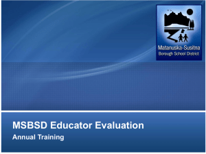 Annual Evaluation Training PowerPoint