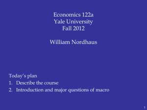 Economics 157b Economic History, Policy, and