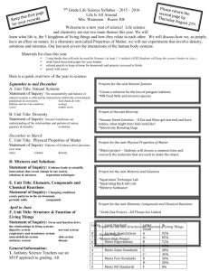 7th Grade Syllabus - Anthony Middle School