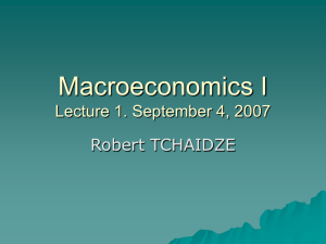 Macroeconomics I