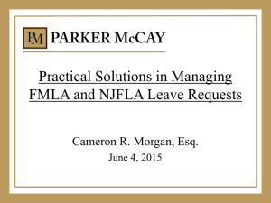 Clinic 28 - Practical Solutions in Managing FMLA and