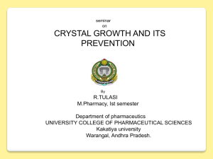 crystal growth - Pharmawiki.in