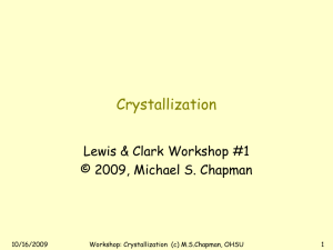 Crystallization Overheads
