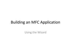 Building an MFC Application