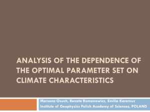 Analysis of the dependence of the optimal - non