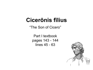 Cicerōnis fīlius