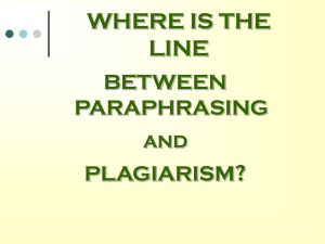 The Causes of Plagiarism