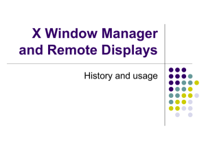 The X-Windowing System(Powerpoint)