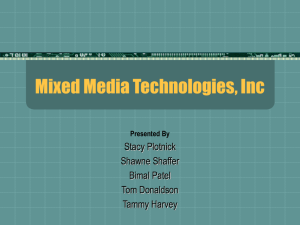 Case study of Mixed Media Tech, Inc.