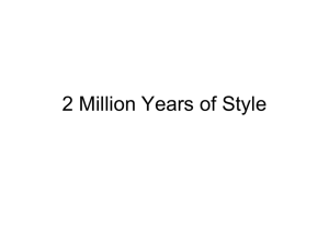 2 Million years of Style 1.