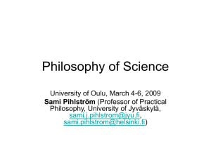 Philosophy of Science