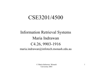 CSE3201/4500 - Monash University