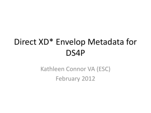 Direct XDR-M Envelope Metadata for DS4P