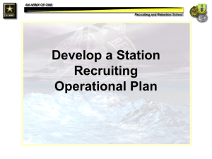 Develop a Station Recruiting Operational Plan Action