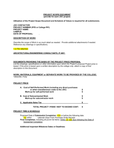 JOC Proposal Form - Business Services