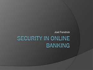 Security in Online Banking