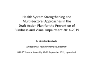 Health System Strengthening and Multi