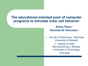 The educational-oriented pack of computer programs to simulate