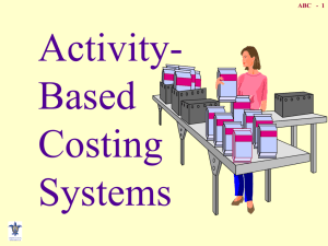 Activity-based Costing